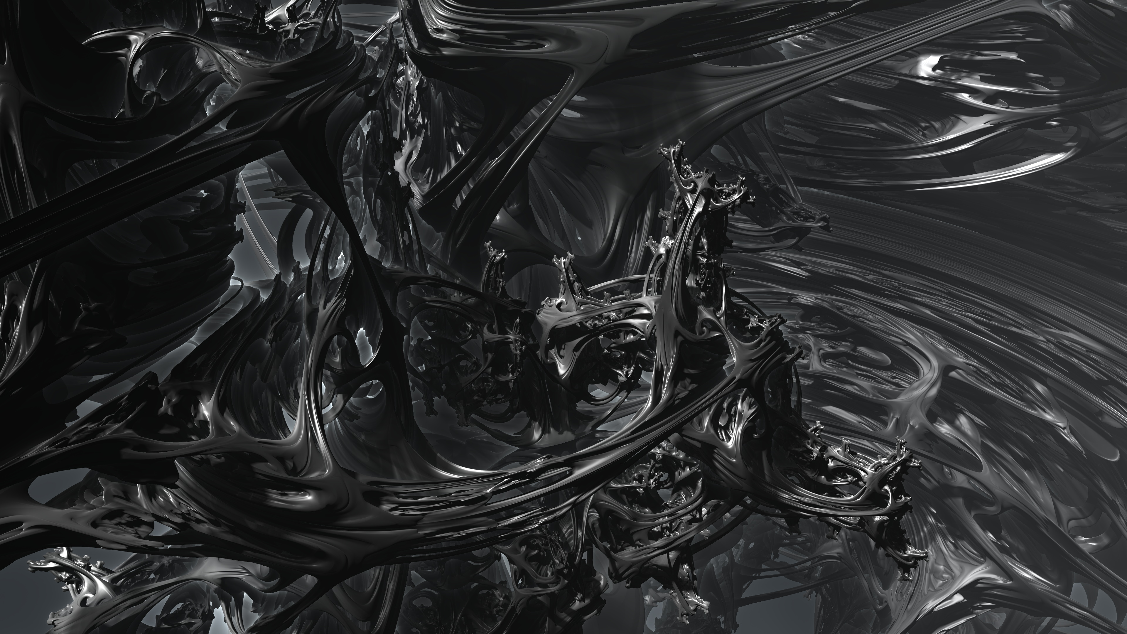 3d fractal wallpaper 4k